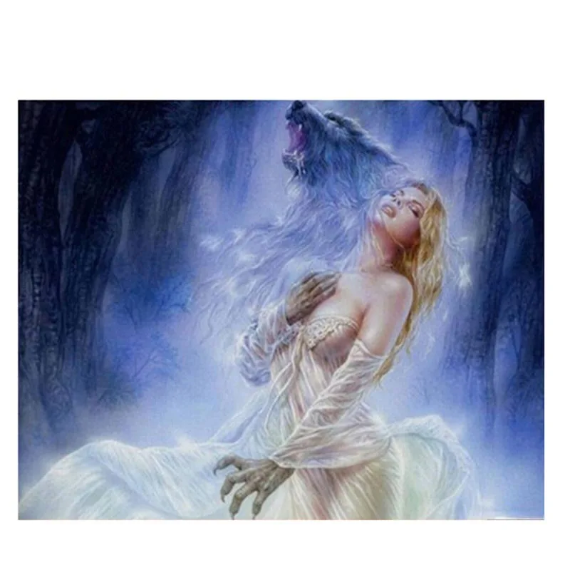 Meian-5D-DIY-Diamond-Painting-Wolf-girl-Diamond-Embroidery-3D-Cross-Stitch-Needlework-Diamond-Mosaic-Home