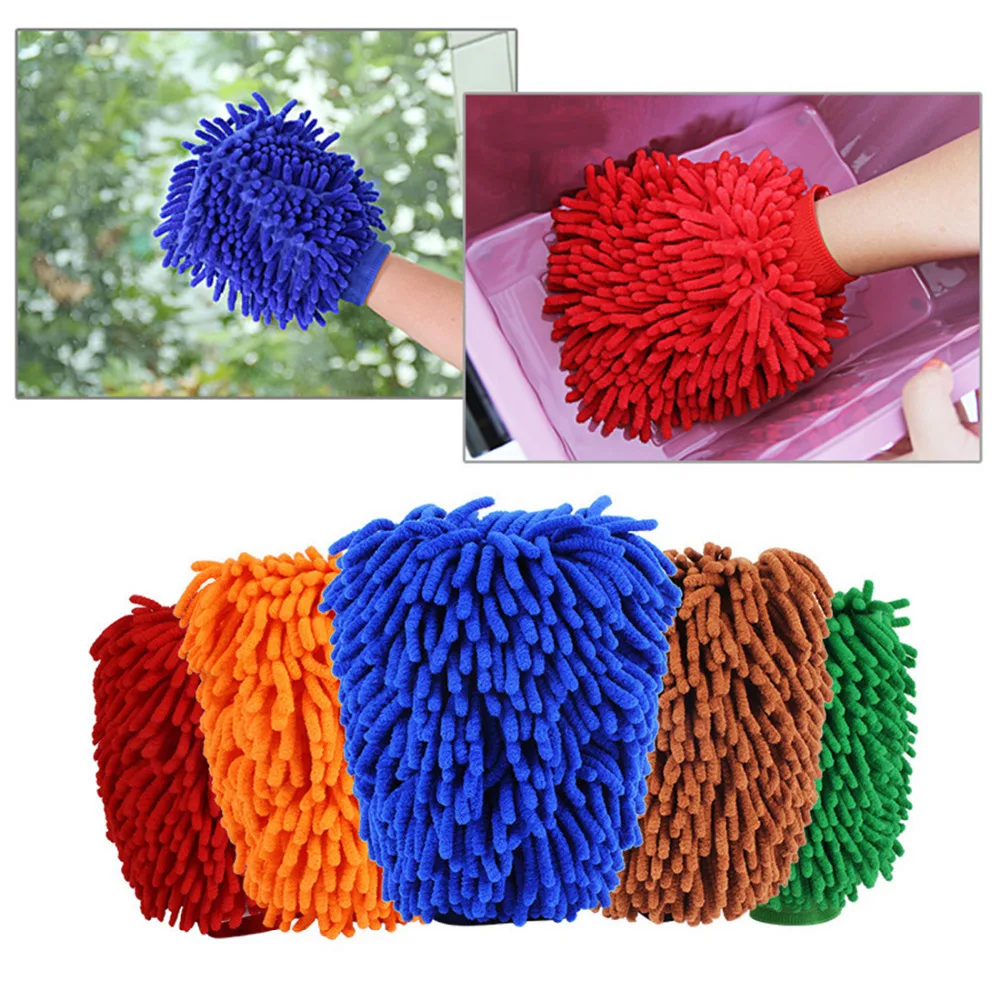 

BU-Bauty Car Wash Gloves New Easy Microfiber Car Kitchen Household Wash Washing Cleaning Glove Cleaning Tool