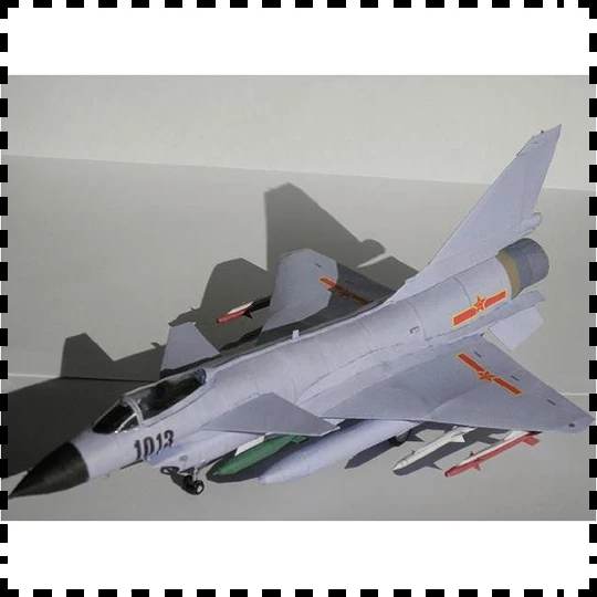 

China J-10 Fighter J10 Fighter J-10 Model In The Paper 1:48 Manual DIY Wu Zhai