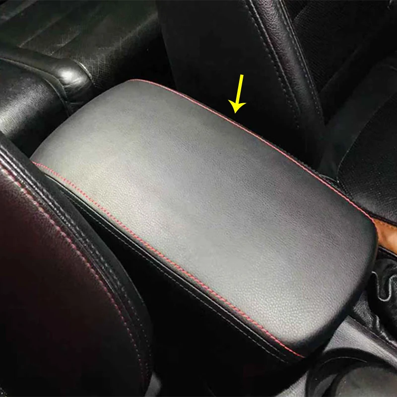 

PU Leather Pad Cover Central Armrest Box Protection Sleeve Interior Decoration Accessories For Mazda CX-5 CX5 2017 2018 2019
