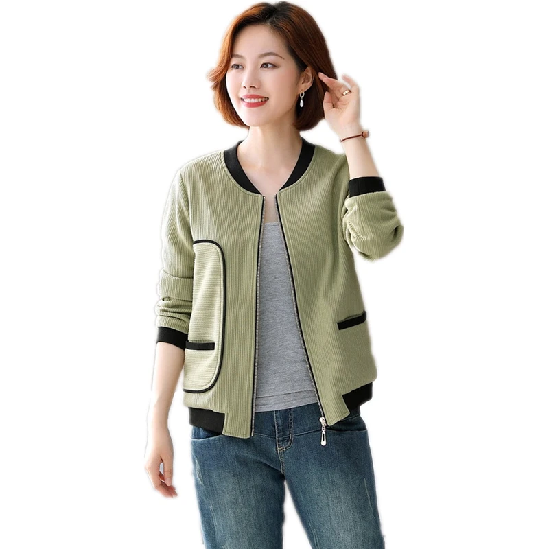 New arrival short jackets women fashion baseball collar female tops