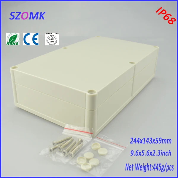 

project case electronics enclosure box (1 pcs)244*143*59mm high quality waterproof plastic enclosure instrument enclosure