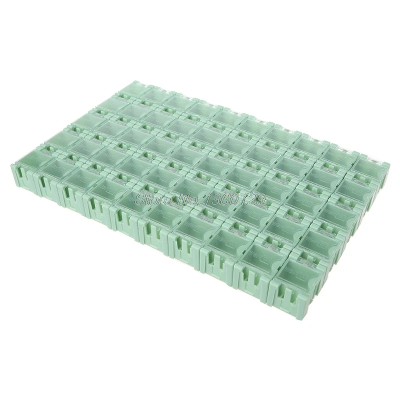 50 unids/set SMD SMT componente electrónico contenedor Mini cajas de almacenamiento kit