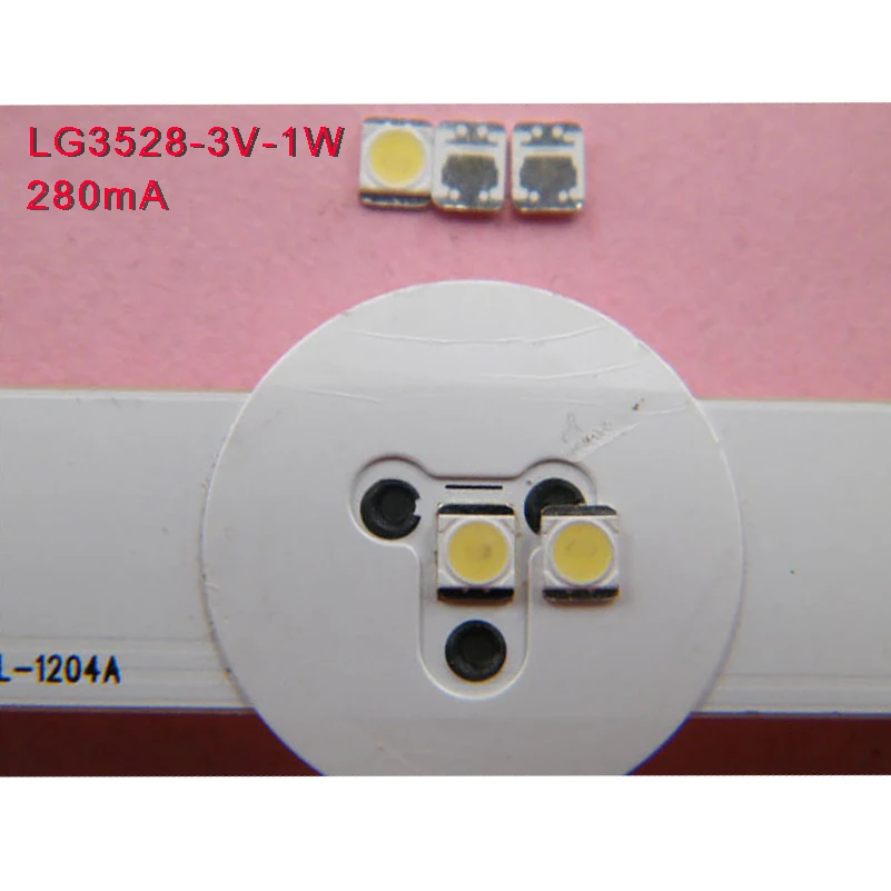 

TKDMR HOT 100pcs 3V 3528 SMD Lamp Common TV LED Backlight Repair High Power LED Beads best quality Repair TV Free shipping