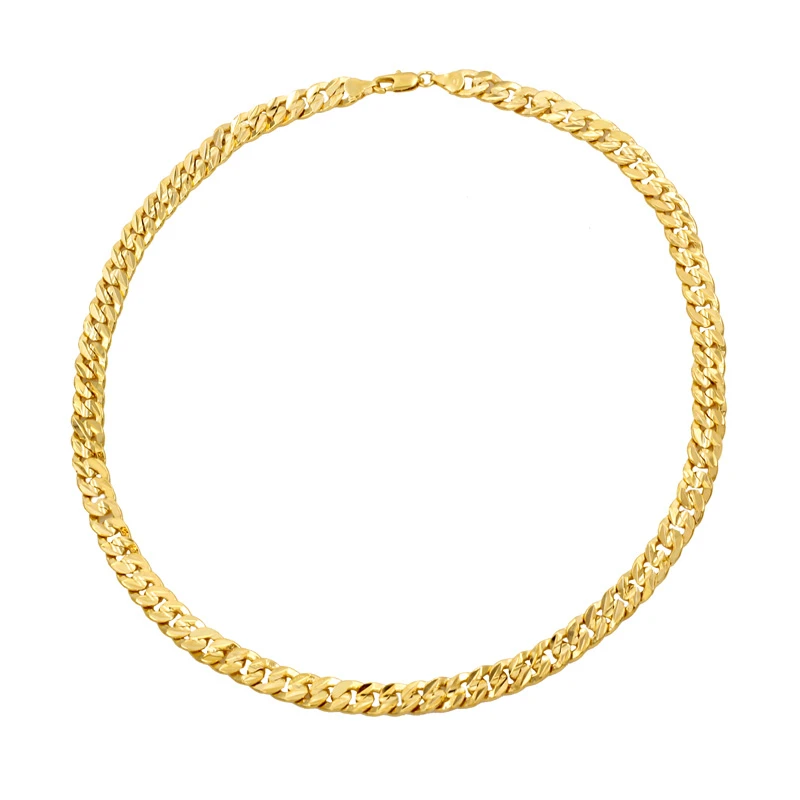 2018 Simple Fashion Hot New Design 24K Necklace European Men and Women Anniversary Fine Gift Jewelry Accessory Fine Jewelry