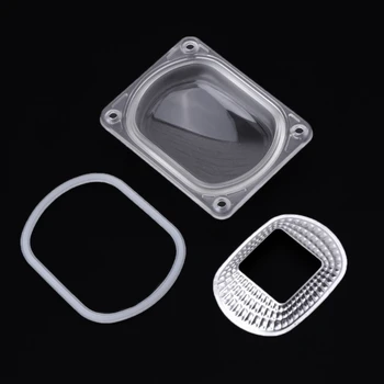 

LED Lens Reflector For LED COB Lamps PC lens+Reflector+Silicone Ring Cover shade