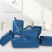 BUBM 7 комплектов упаковочных кубиков для путешествий, сумка для багажа для одежды, одежда для стирки, сумка для туалетных принадлежностей, чехол, водонепроницаемая сумка для макияжа бюстгальтера