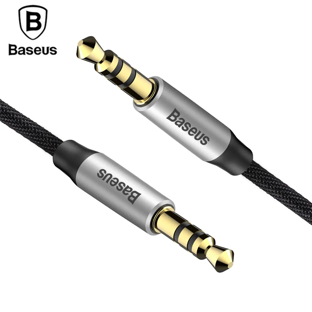 Baseus Jack 3.5 Audio Cable 3.5mm Male to Braid Gold Plated Aux for iPhone Samsung Xiaomi Car Headphone Speaker |