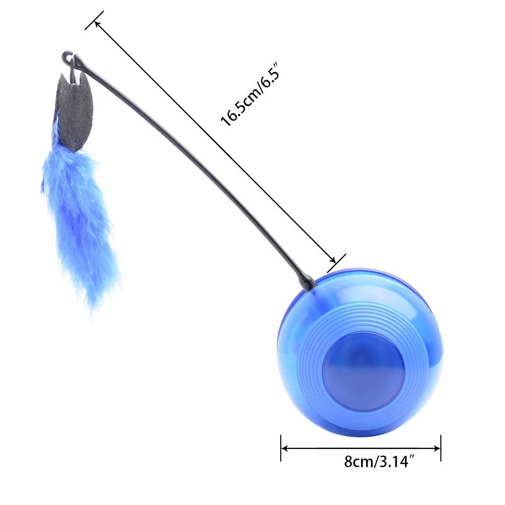 Electronic Motion Cat Toy Interactive Multi Function Automatic Cats Kitten Toys Ball Tumbler With Chaser Light Sound Feather Electronic Motion Cat Toy Interactive Multi Function Automatic Cats Kitten Toys Ball Tumbler With Chaser Light Sound Feather