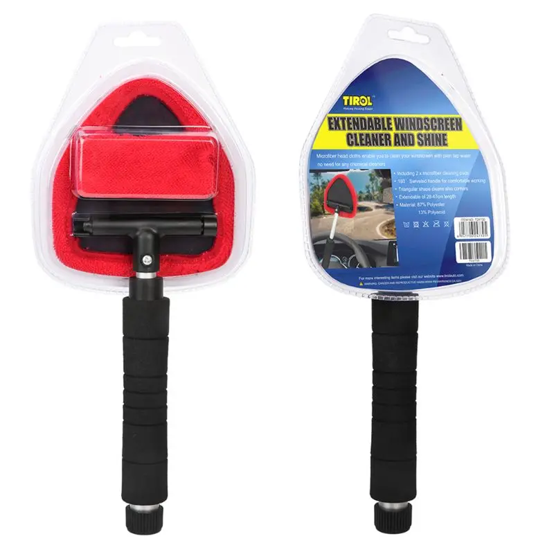 Car Windshield Glass Cleaning Brush Auto Window Retractable Long Handle