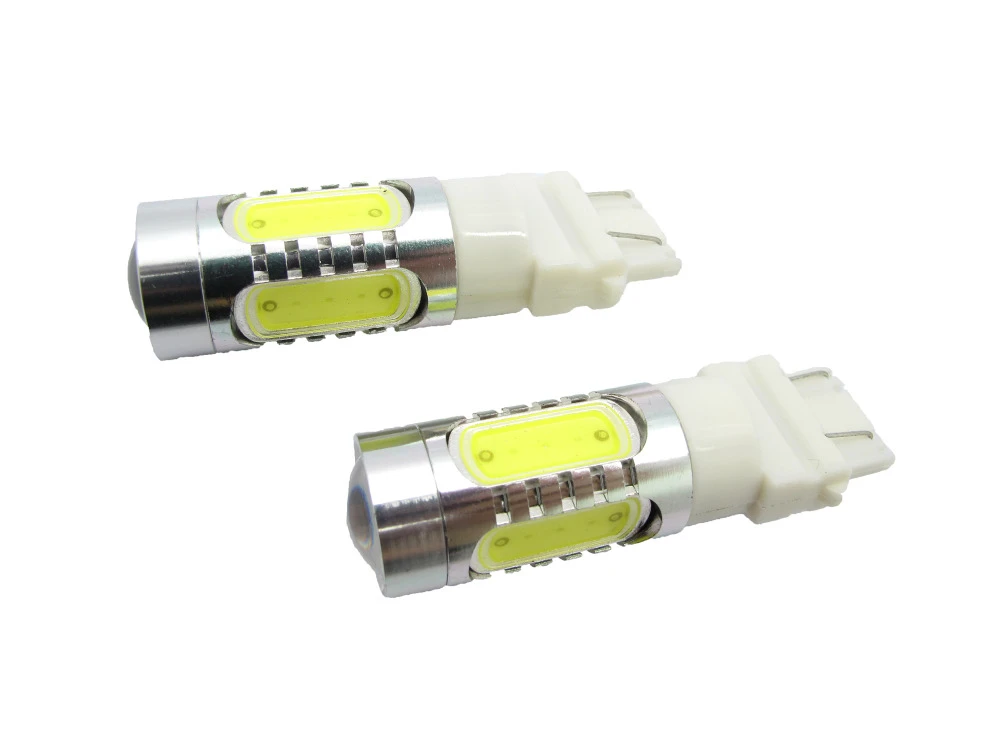 4pcs Super Bright With Lens 3157 Cr Ees 3357 3457 4157 16w Car Led Fog Lamp Automobile Light Bulbs Wedge High Power Braking Bulb Brake Bulb Super Brightled Fog Lamp Aliexpress