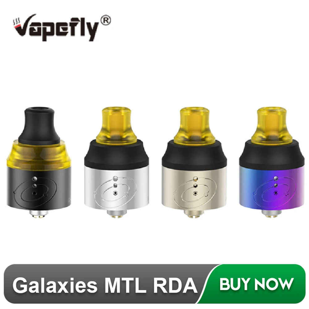 

Original Vapefly Galaxies MTL Atomizer RDA 22mm Tank for Mechanical Box Mod 6 Control Airflow Single Coil Tank