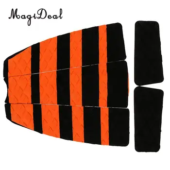 

5 Piece Anti-slip Stomp Grip Deck Traction Tail Pad For SurfingSkimboarding Longboard Bodboard Accessories