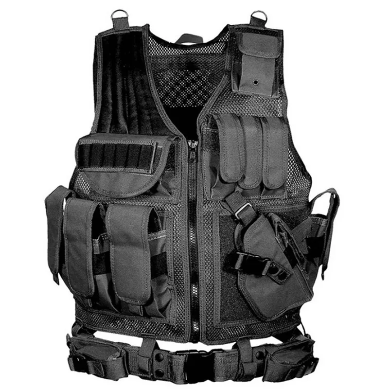 Men's Army Military Tactical Vest Hunting Molle Airsoft Hunter Vest ...