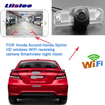 

LiisLee rear camera For Honda Spirior 2009~2012 Accord 9 For Acura TSX 2 Night Vision Reverse License Plate wireless Camera