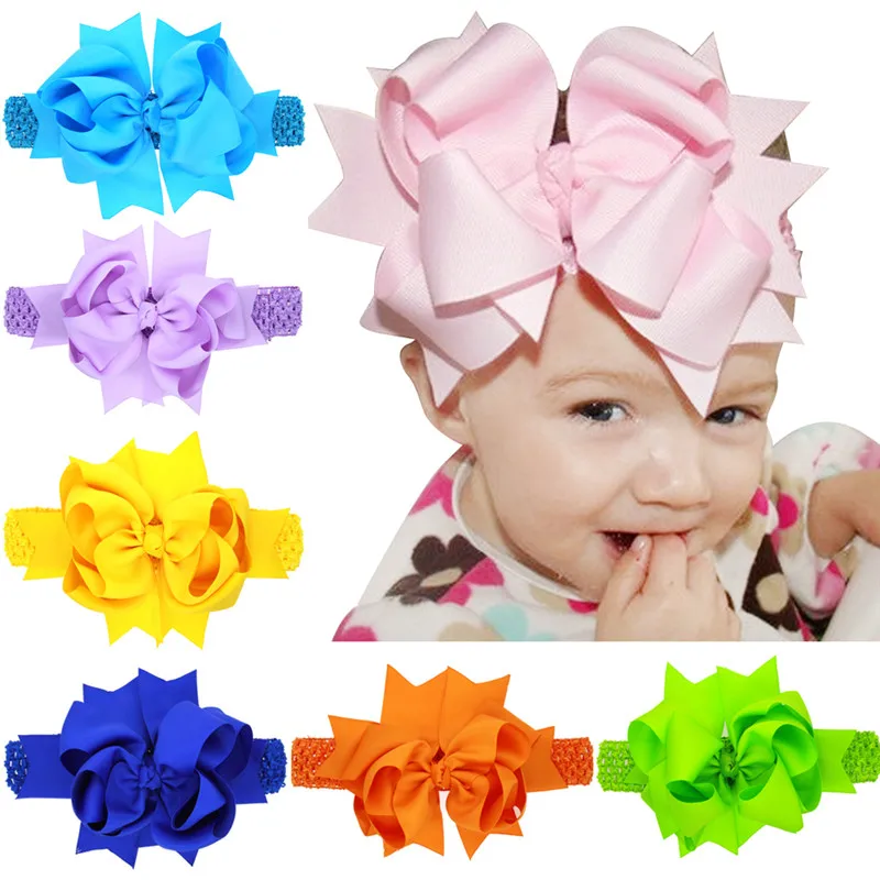 Bow Baby Girl Hair Accessories Infant Baby Girl Headbands Birthday