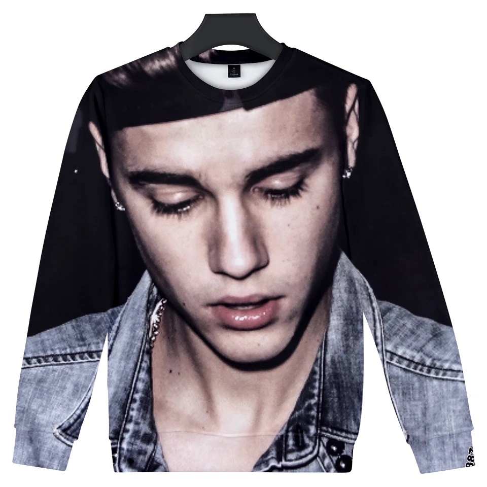 Justin Bieber Sweatshirts New Winter Fleece Men Hoodies 3D Fashion Pullover Hip Hop Sweatshirts Tracksuit Justin Bieber