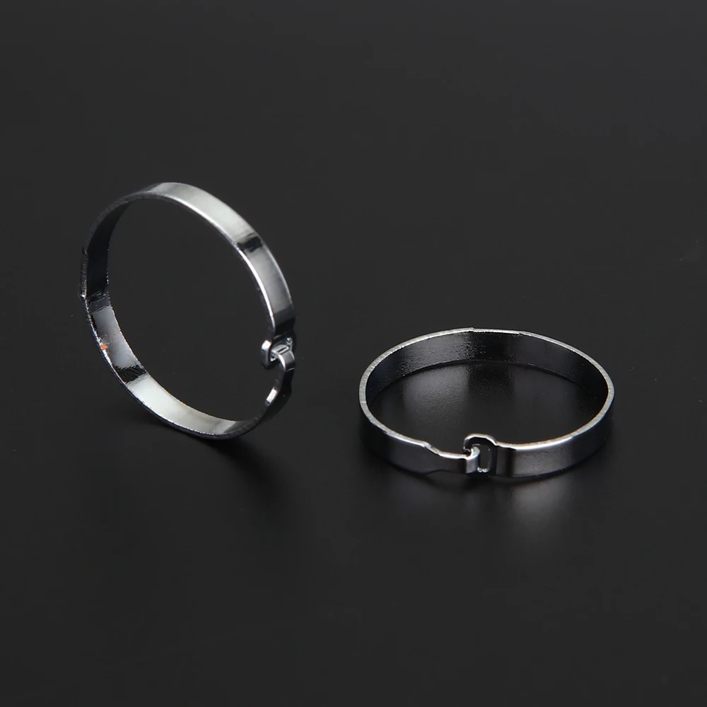 5Pcs 20/30mm Metal Ring Binder Loose Leaf Book Hinged Rings Black Keychain Album Scrapbook Craft Circle Photo Album Split metal ring binder,metal binder ring,book binding supplies