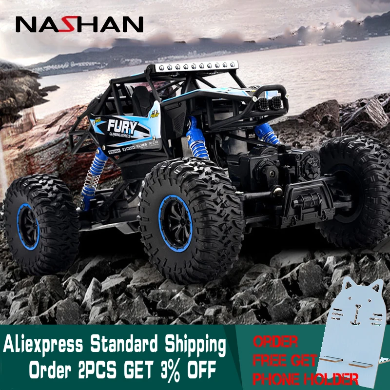 

1:16 RC Car 4WD 2.4GHz Rock Crawlers Bigfoot Pickup Trucks 4x4 Double Motors Rubber Wheels Car Remote Control Model Boys Kid Toy