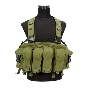 

Outdoor Hunting Military Camouflage War Game Tactical Vest Chest Rig AK 47 Combat Clothing Green Color Hunting Vest