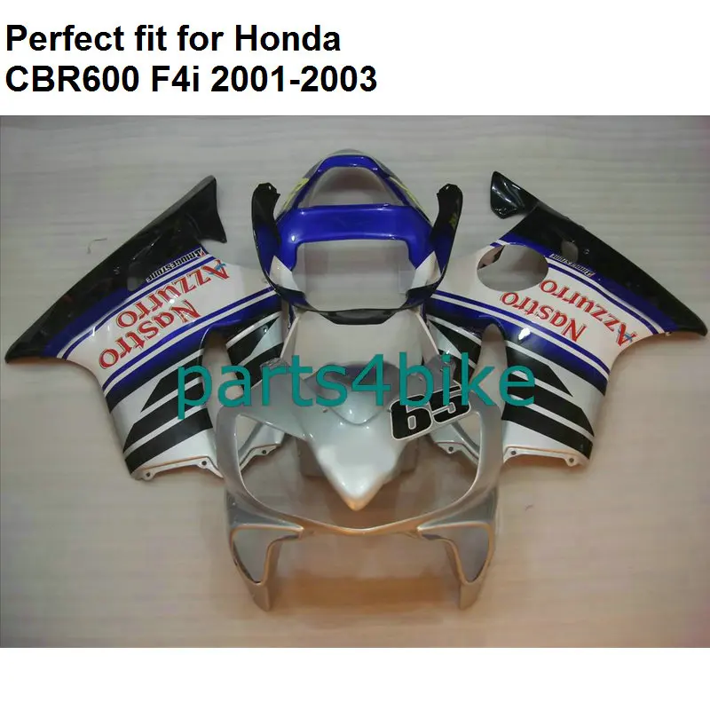 Бесплатный индивидуальный комплект обтекателей для Honda CBR 600 F4i 2001 2002 2003