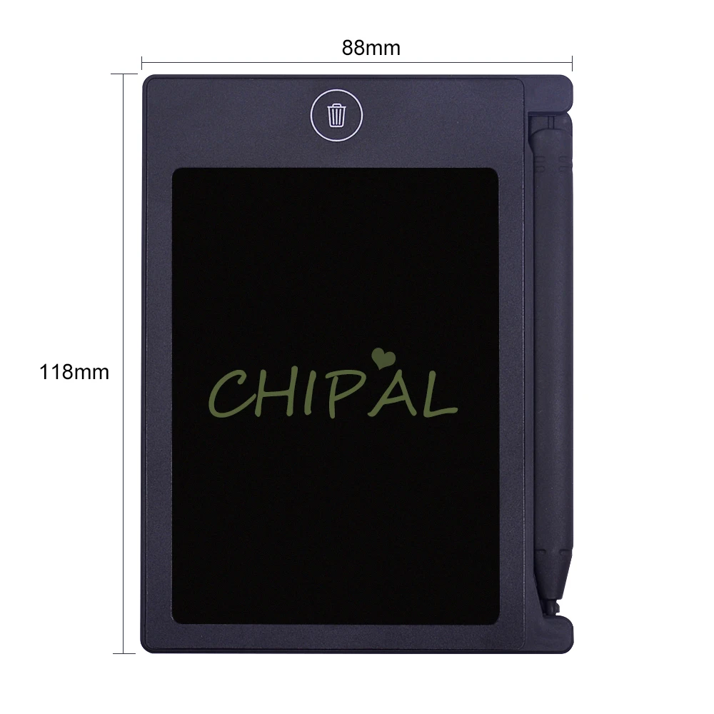 CHIPAL 4,4 дюймов цифровой ЖК-планшет графический планшет электронный почерк блокнот для рисования краска доска со стилусом ручка батарея