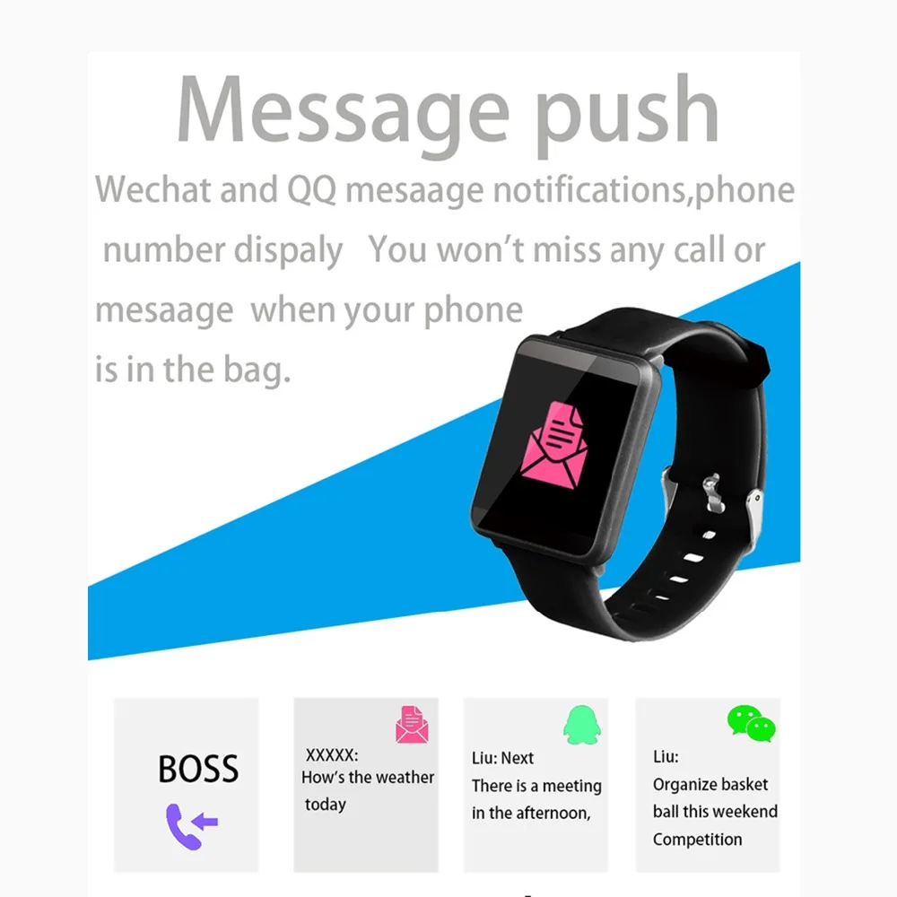 F1 Waterproof Smart Watch Sport Men Connect Watch Fitness Tracker Smartwatch Women Heart Rate Monitor Clock Wearable Devices