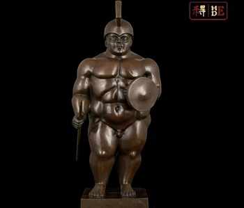 

Abstract Art Sculpture Bronze Copper Marble Nude Soldier Warrior Statue Figurine