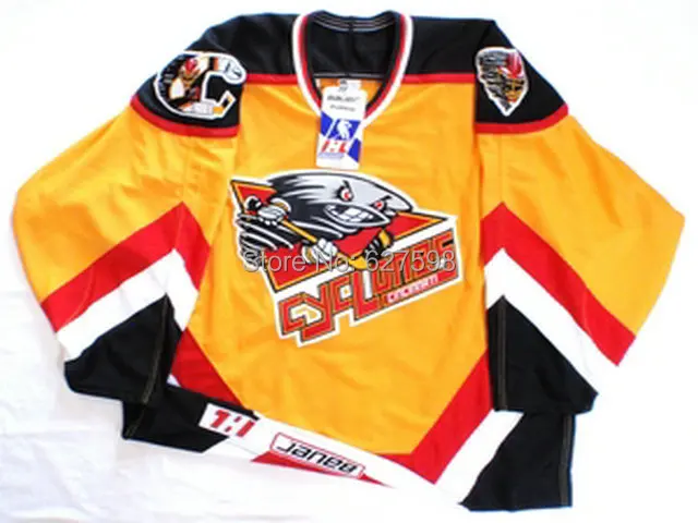 Top Quality Customized Hockey Jerseys Cincinnati Cyclones Custom Made Your Name Number Mix Order Sewn Logos Logo Chair Logo Pvcjersey Lyon Aliexpress