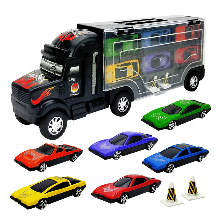 

Children's Car Alloy Car Model Simulation Tractor Container Truck Model Toy