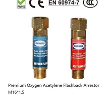 Премиум Flashback Arrestor кислородный ацетиленовый обратный клапан пламя Buster M16* 1,5 для регулятора давления газовый фонарь для резки