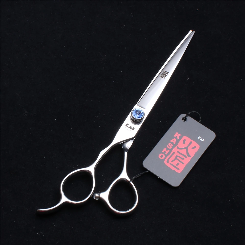 

Left Hand 7.0" 19.5cm Kasho 440C Hairdressing Scissors Haircut Cutting Scissors Salon Equipment Professional Hair Scissors H8003