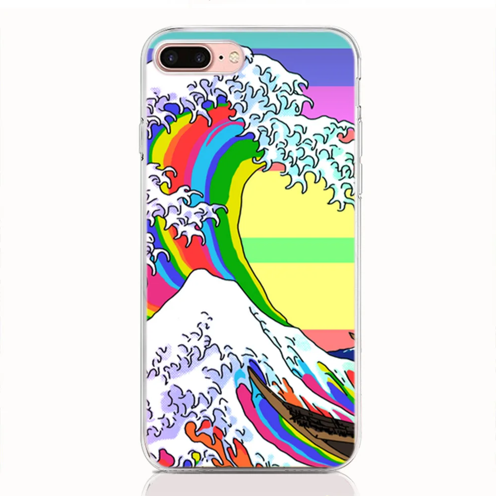 A12  7 Plus Cartoon Wave Art Japanese