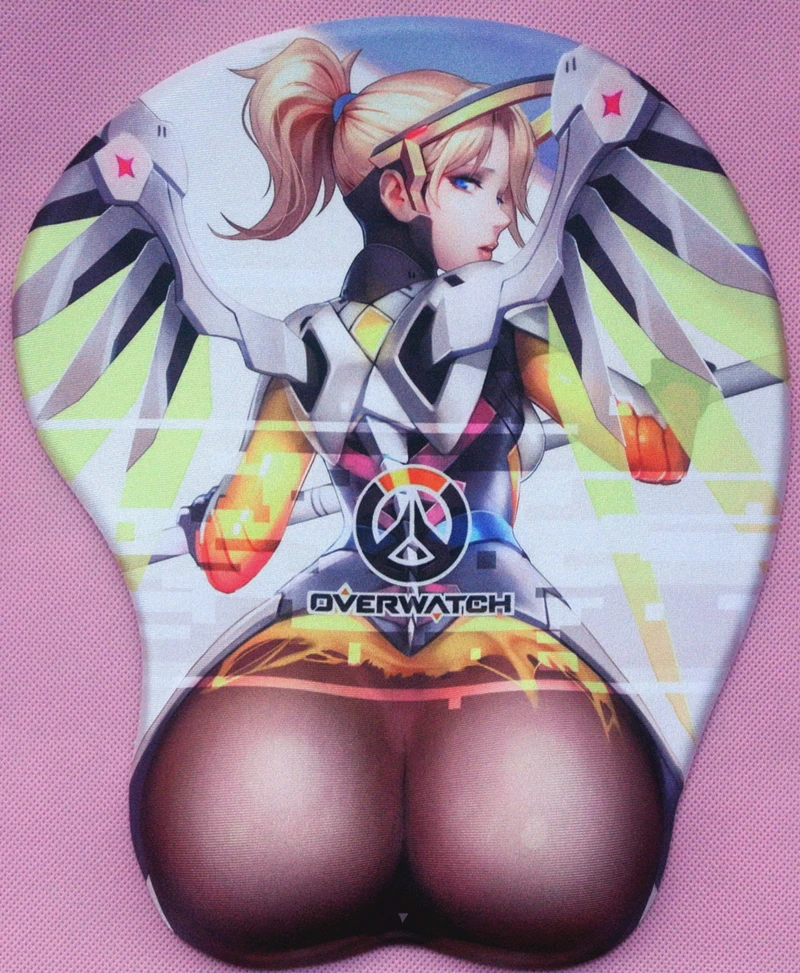 new version Japanese anime 3d mouse pad wristbands Cartoon Creative sexy mouse pad Chest beauty