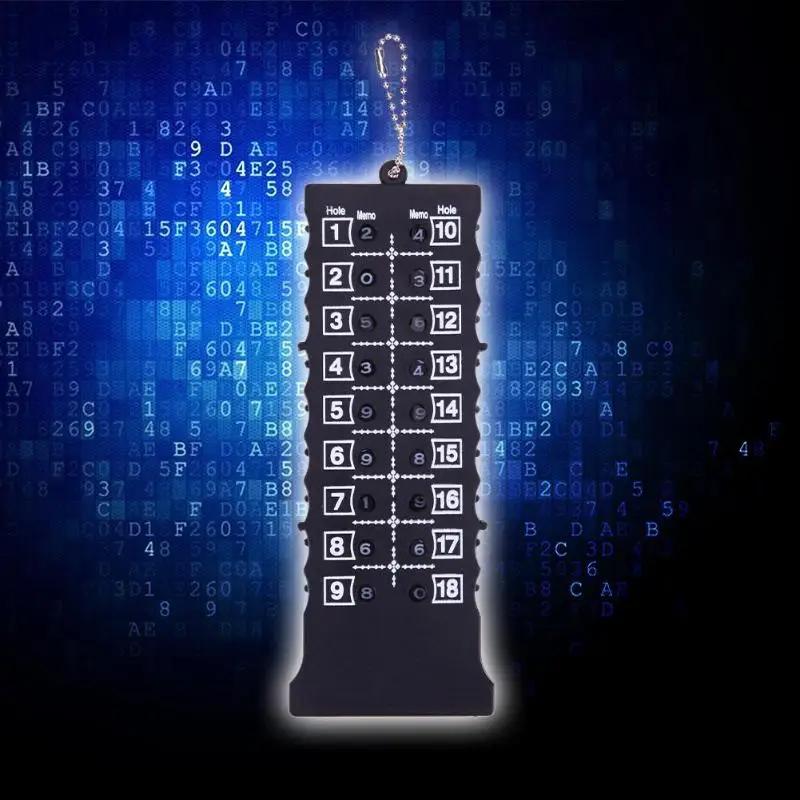 18 حفرة للغولف السكتة الدماغية إضرب النتيجة بطاقة عداد جولف النتيجة مؤشر مع مفتاح سلسلة البيئة جولف النتيجة عداد الأسود جديد z50