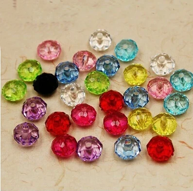 

Factory Price Faceted Roundell Shape 8mm Dia Acrylic Loose Spacer Beads for Jewelry Making & DIY Craft,Free shippping ,BSD008