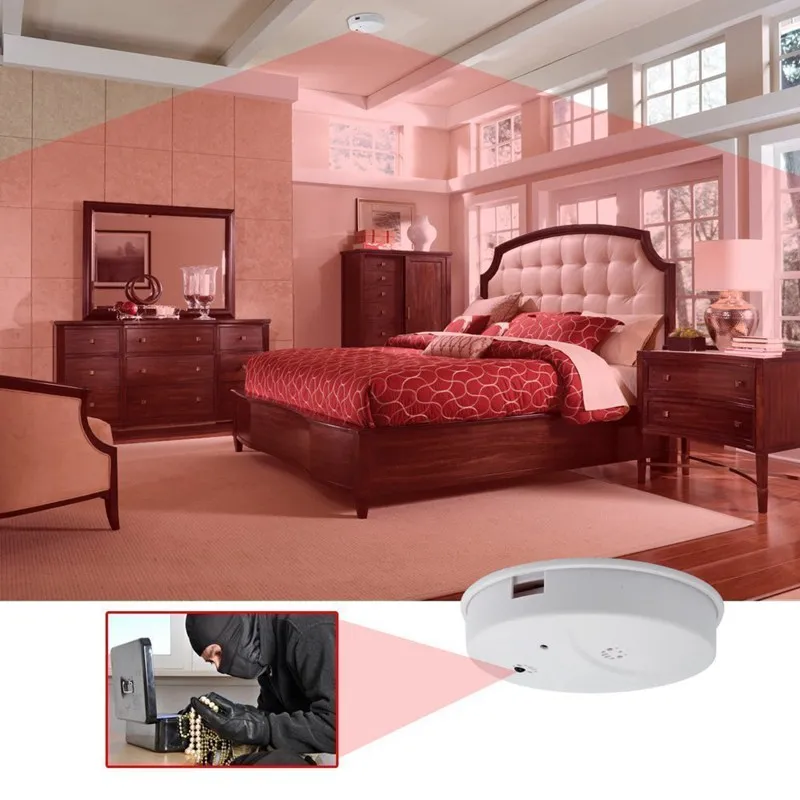 

Smoke Fire Sensor Camera Smoke Detector Video Recorder Smart Motion Detection Activated Digital Video Recorder Mini DV Camcorder