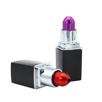 

1pc Lipstick Portable Smoking Pipes Metal Tobacco Pipe Magic Novelty Hookah Grinder Narguile Cigarette Water Pipe