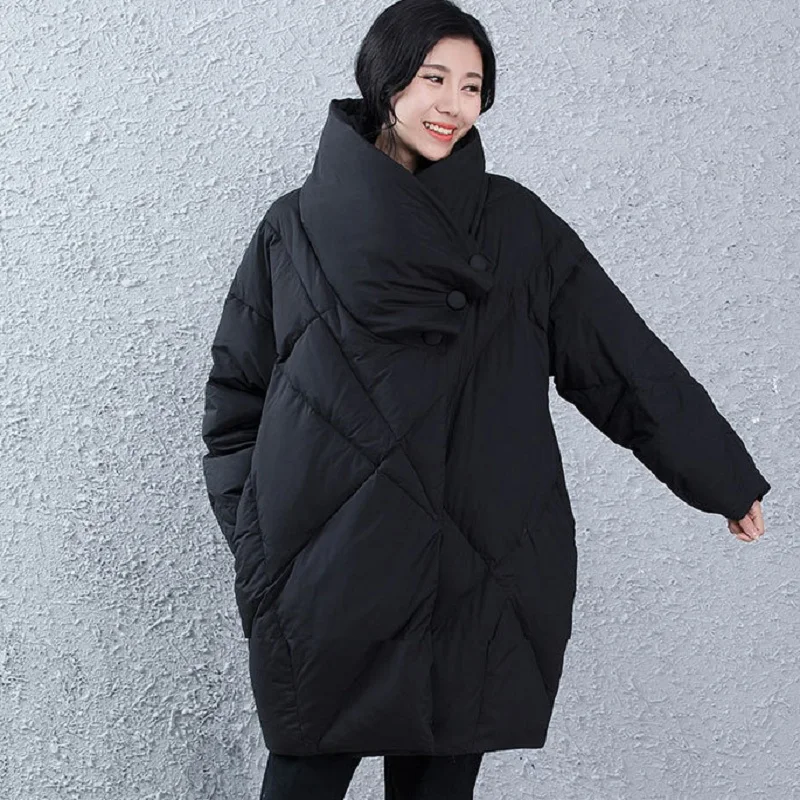 Новое зимнее женское пальто, женская теплая одежда, женский пуховик размера плюс, верхняя одежда для беременных, пальто на утином пуху 936