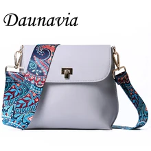 DAUNAVIA горячая Распродажа женские мини-сумки на плечо из искусственной кожи простые сумки-мессенджеры через плечо с клапаном красочные сумки на ремне