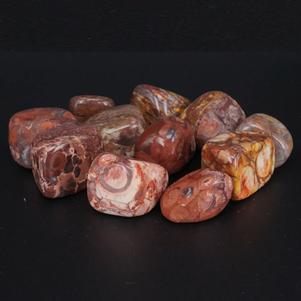 Natural Leopard Fur Jasper Crystal stones Points beads Tumbled Stone Chakra Healing Reiki 