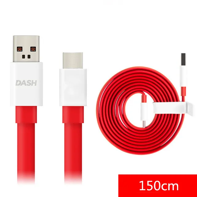 

4A Dash Charging Cable USB C/Type-C data transfer Sync 150cm Flat Noodle Wire For Oneplus 1+ 7 pro 6 3t 3 5 5T