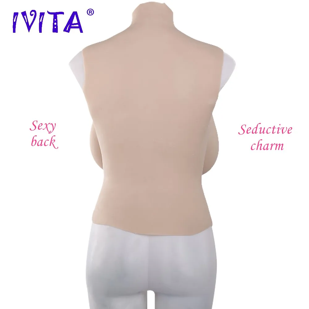 IVITA Realistic Silicone Breast Forms Fake Boobs False Breasts For Crossdresser Drag Queen Shemale Transgender Fashion Bodysuit IVITA Realistic Silicone Breast Forms Fake Boobs False Breasts For Crossdresser Drag Queen Shemale Transgender Fashion Bodysuit