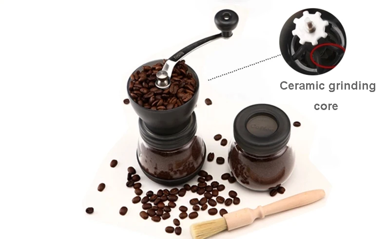 Hand Manual Coffee Maker Coffee Grinders With Ceramics Blades Stainless Steel Nuts Moedor de Cafe Coffee Machine For Home kitche (11)