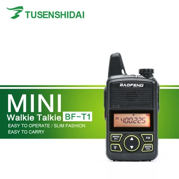 

Original BF-T1 Frequency 400-470MHz 20 Channels Mini Ultra Thin Driving Hotel Civilian Walkie Talkie
