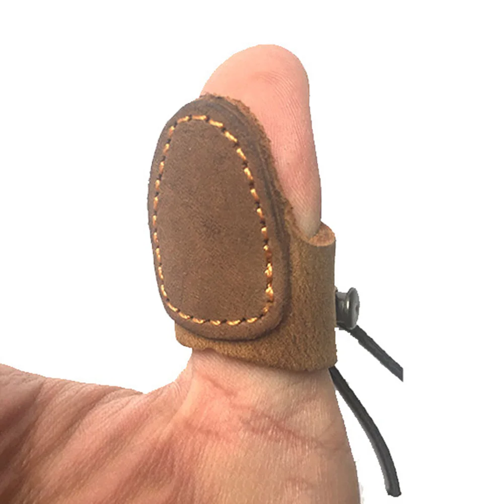 

1 pcs Cow Leather One Finger Protector for Mongolian Pull Bow Archery Hunting Shooting