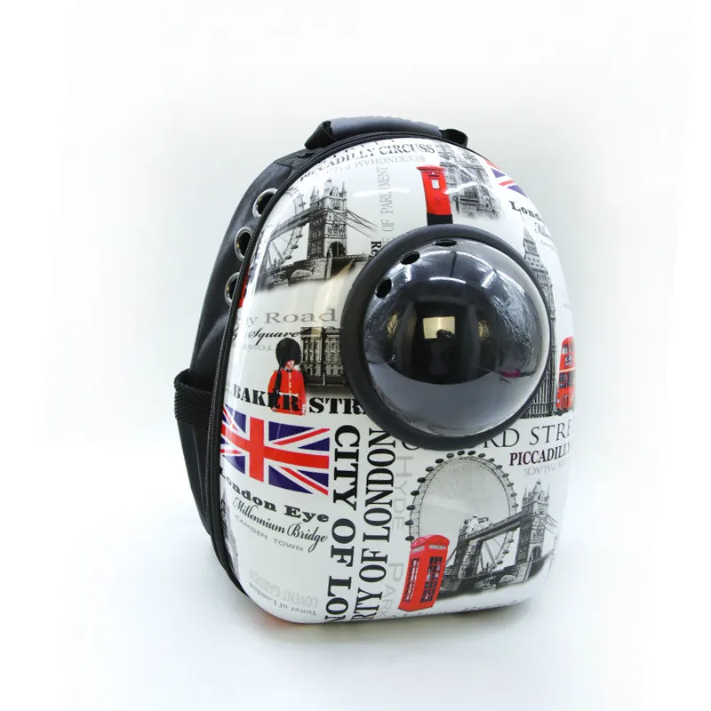 Astronauta Gato Perro portador Bolsa de Viaje cpsula espacial mochila transpirable - Цвет: British style