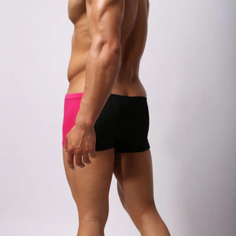 Брендовые сексуальные мужские плавки из нейлона в стиле пэчворк, мужские плавки для пляжа, мужские плавки для серфинга, шорты боксеры, быстросохнущие плавки
