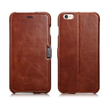 

Luxurious Icarer High Quality Vintage Leather Flip Cover Case For iPhone6 Plus For iPhone 6s Plus stand