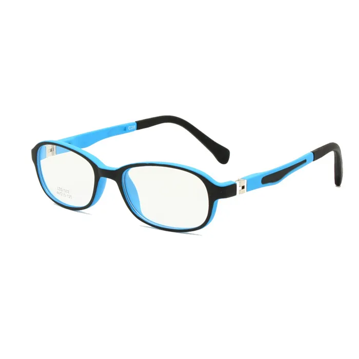 Детские очки в оправе TR90 размер 44-15 безопасные сгибаемые с пружинным шарниром гибкие оптические очки для мальчиков и девочек прозрачные линзы